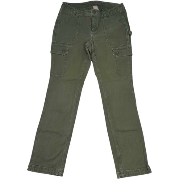 duluth Pants - Duluth Trading Women’s Curvesetter Cargo Work Pants Olive Green Flex Utility